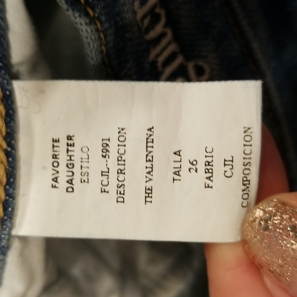 💕FAVORITE DAUGHTER💕 Valentina Super High Rise Cigarette Ankle Jeans 26 NWOT - Picture 10 of 11